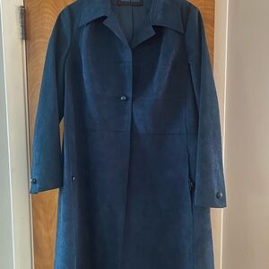 Vintage Walton Pierce Blue Suede Coat